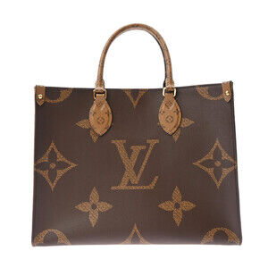 Louis Vuitton Monogram Reverse On The Go Brown Canvas Tote Bag